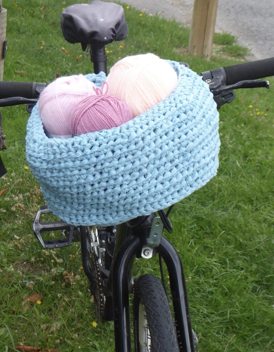 The Crochet Bike Basket Pattern off the hook for you