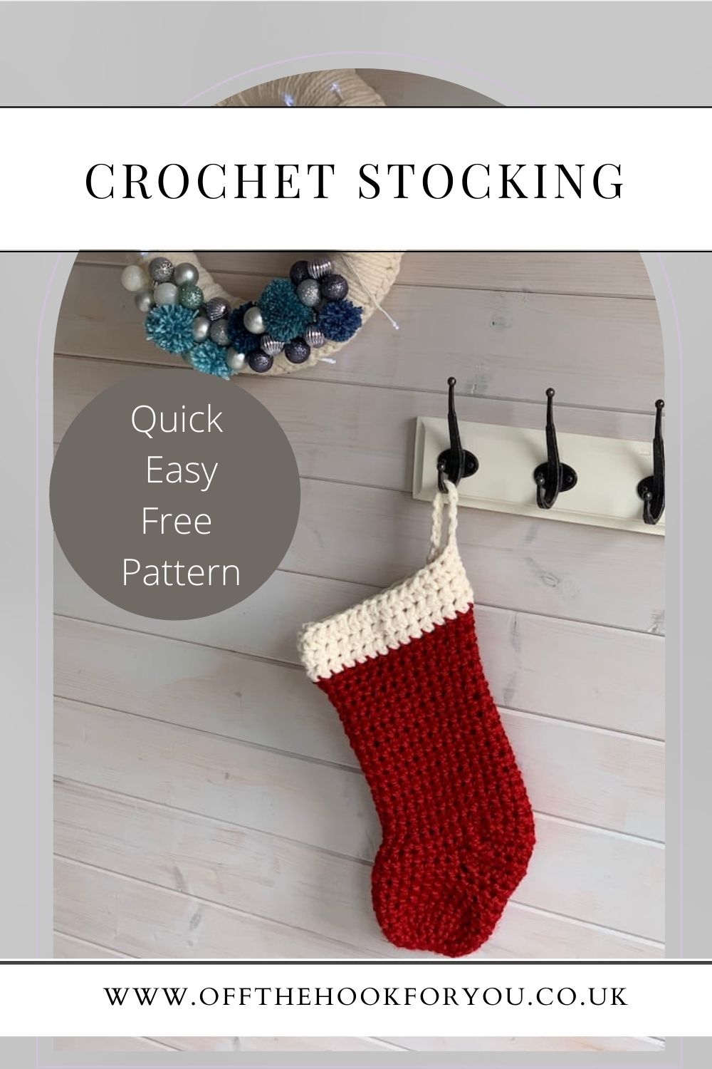 Quick crochet stocking pattern