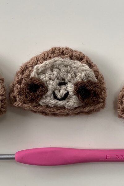 crochet sloth hat