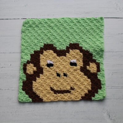 c2c chart monkey cross stitch crochet