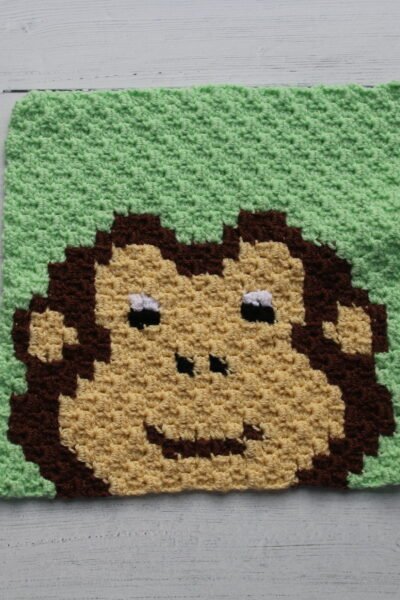 c2c chart monkey cross stitch crochet