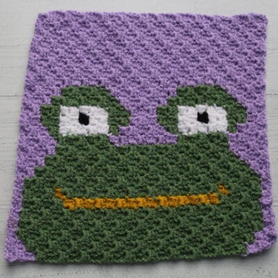frog crochet chart aninmalalong