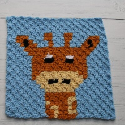 crochet giraffe graph c2c cross stitch free pattern