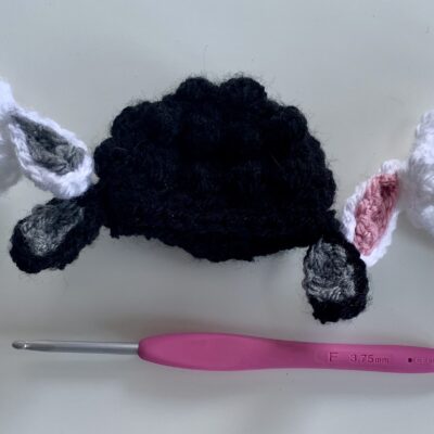 Crochet Big Knit Lamb Hat