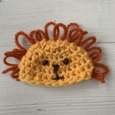 Lion crochet hat