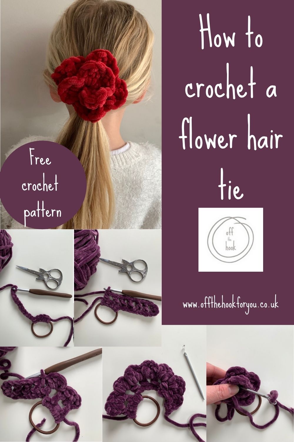 crochet a hair tie