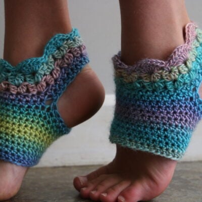 crochet yoga socks