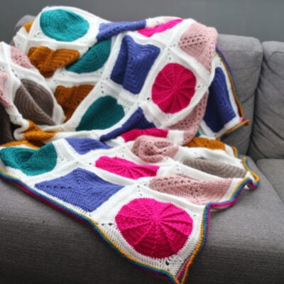 geo-boho blanket cygnet yarns