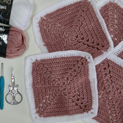 How to crochet the Double crochet cluster stitch