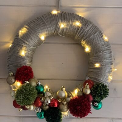 how to quickly crochet a wreath base