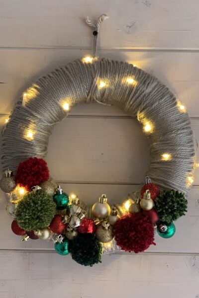 how to quickly crochet a wreath base