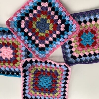 The No Brainer CAL – week 2 – classic retro granny square blanket