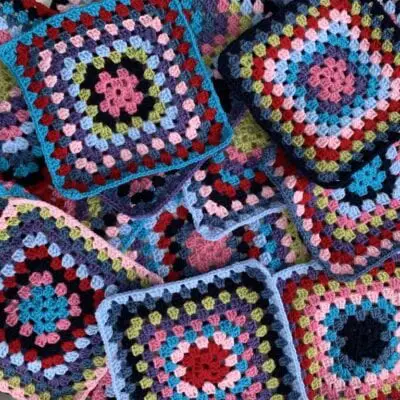 granny square blanket free crochet pattern