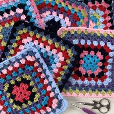 The NoBrainer CAL – Week 8 – Granny Square Blanket.