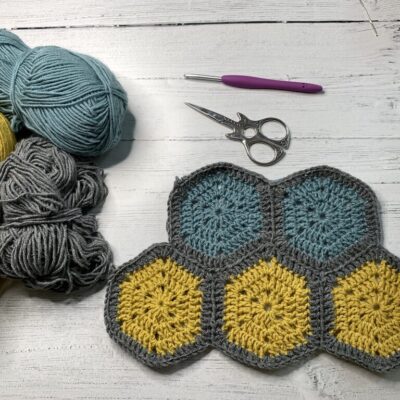 CJAYG Hexagon joining with crochet