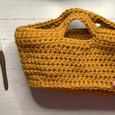 Easy Crochet Oval Basket