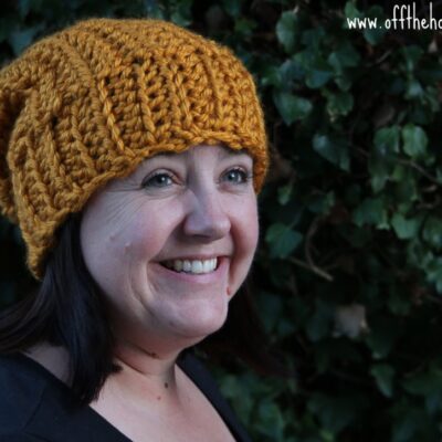 Duet slouchy beanie, free crochet hat pattern www.offthehookforyou.co.uk