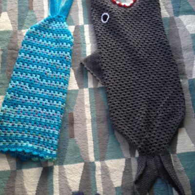 Free Shark Crochet Blanket