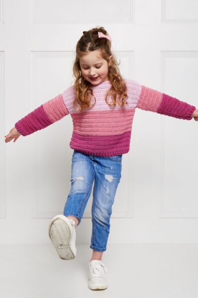 easy crochet kids sweater - beginners