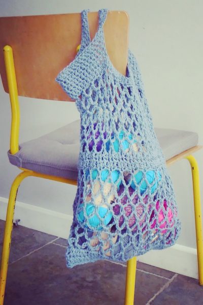 easy crochet shopping bag/ market tote - free pattern