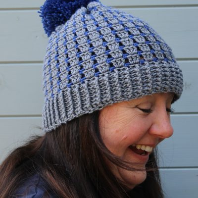 Block stitch crochet hat pattern