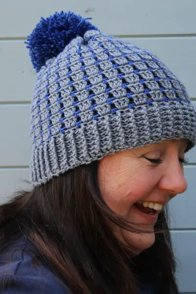 Block stitch crochet hat pattern