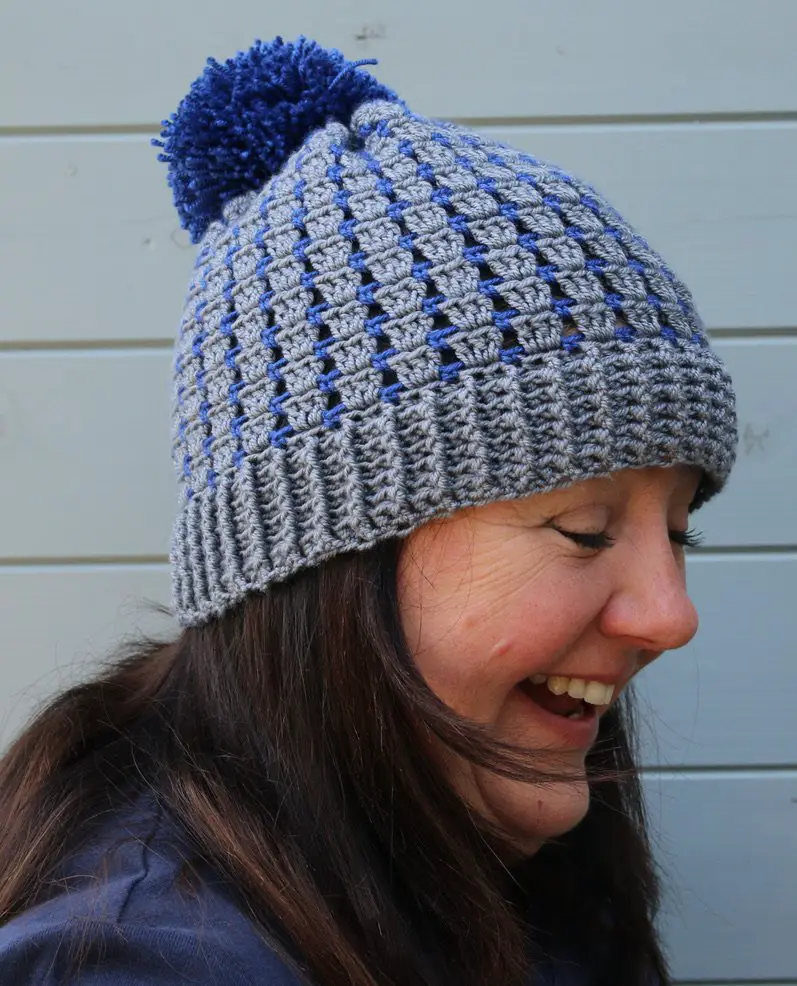 Block stitch crochet hat pattern