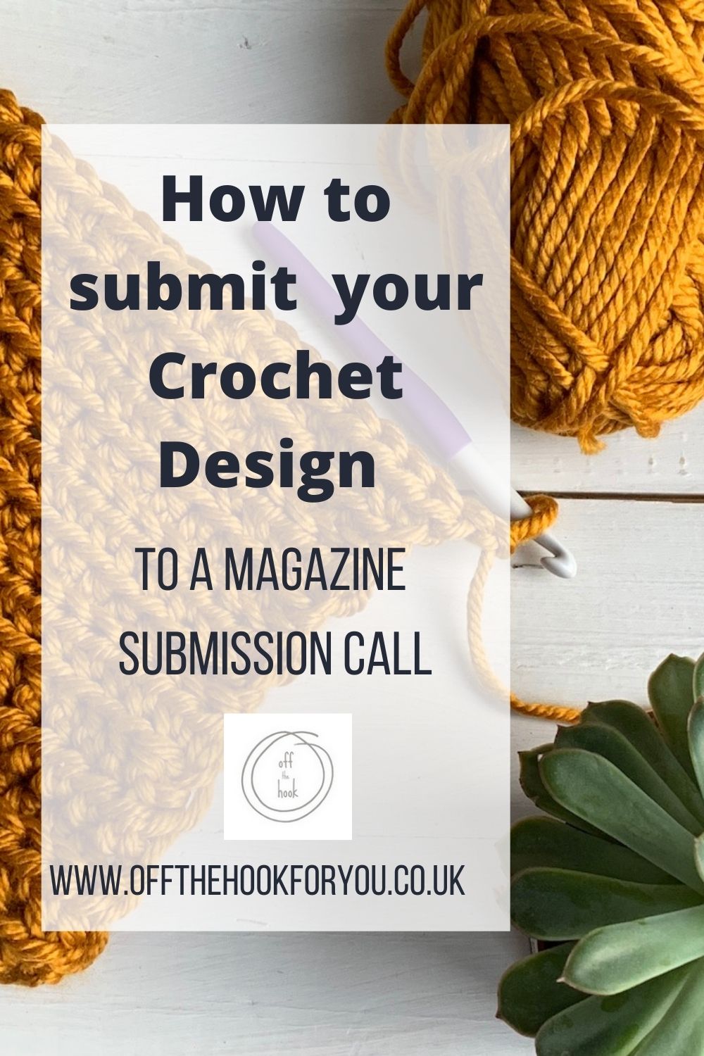 How to submit a crochet design.  Be a crochet designer