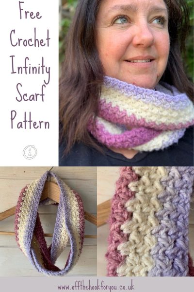 Elizabeth Stitch - Easy Beginners Crochet Infinity Scarf/ Cowl pattern ...
