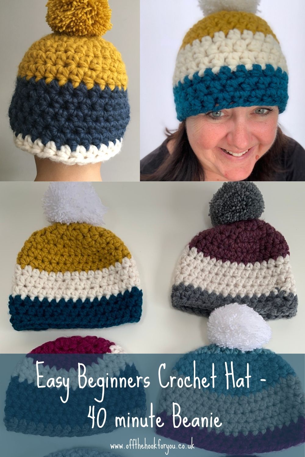 Easy Beginners Crochet Hat - 40 minute Beanie