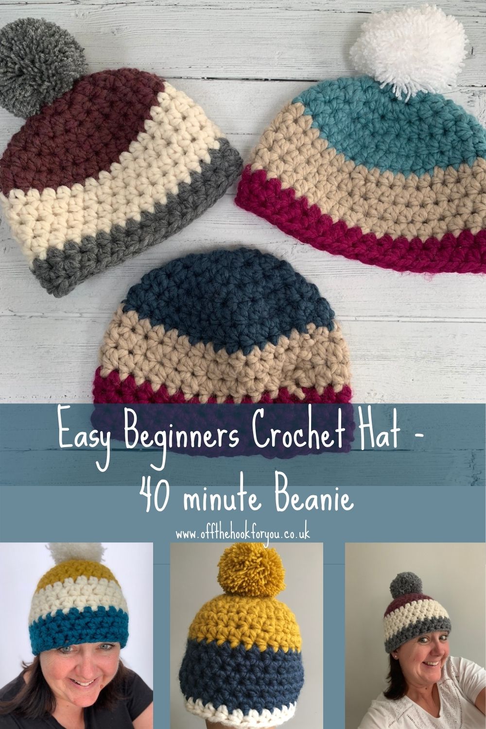 easy beginners crochet hat