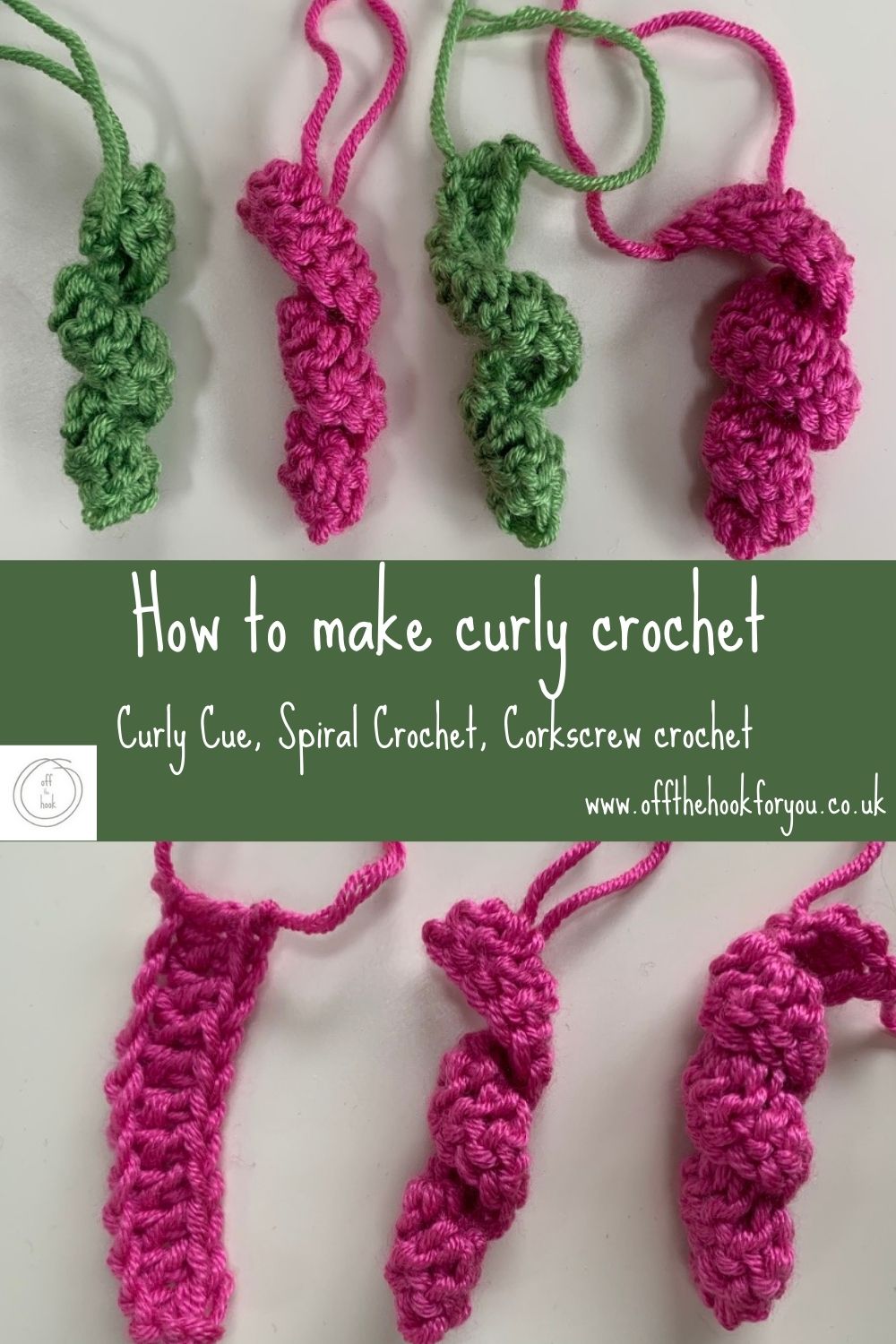 How to Make Curly Crochet - Video Tutorial - off the hook for you