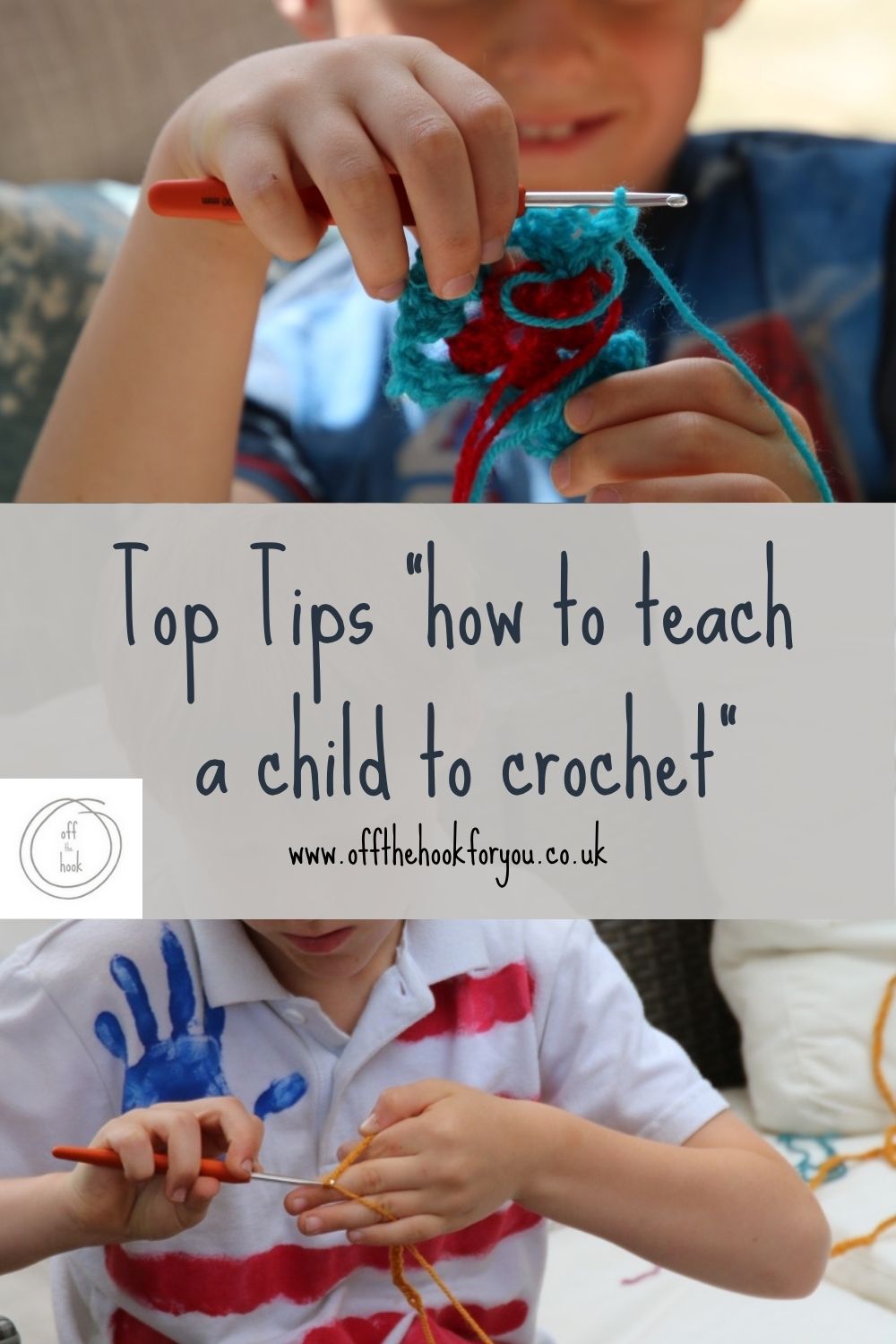 how to teach a child to crochet