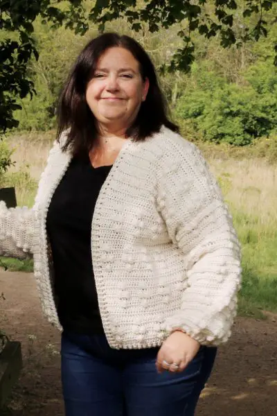 crochet bobble stitch cardigan free pattern