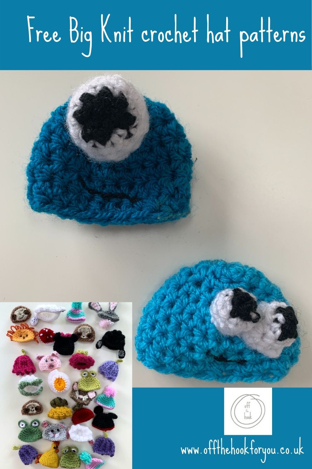 big knit crochet monster hat