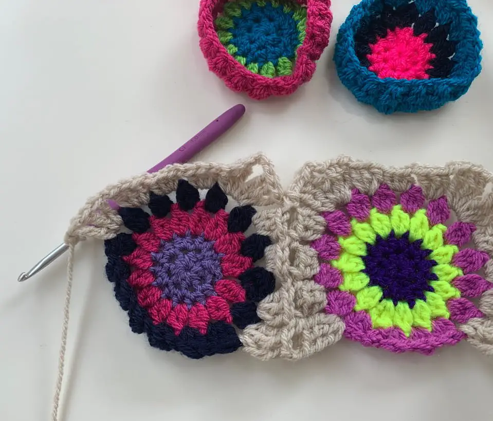 CJAYG sunburst granny squares