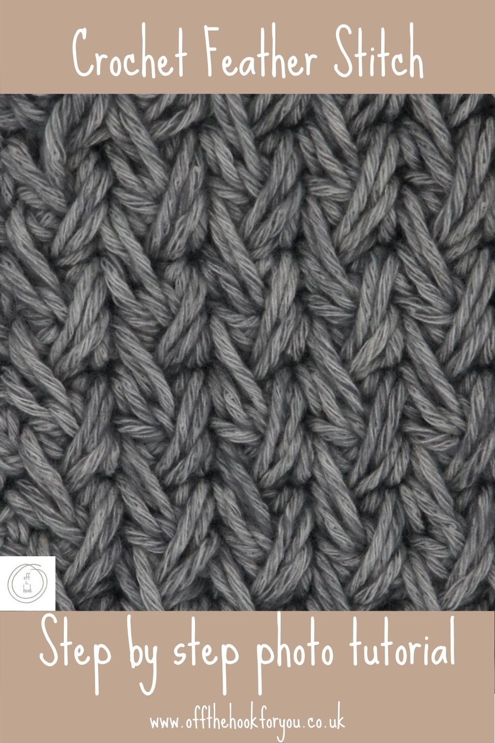 crochet feather stitch photo tutorial