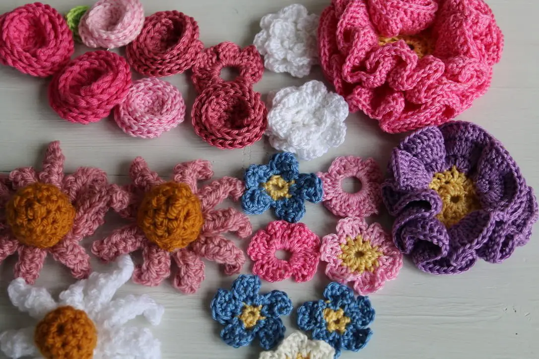 crochet flowers quick and easy patterns