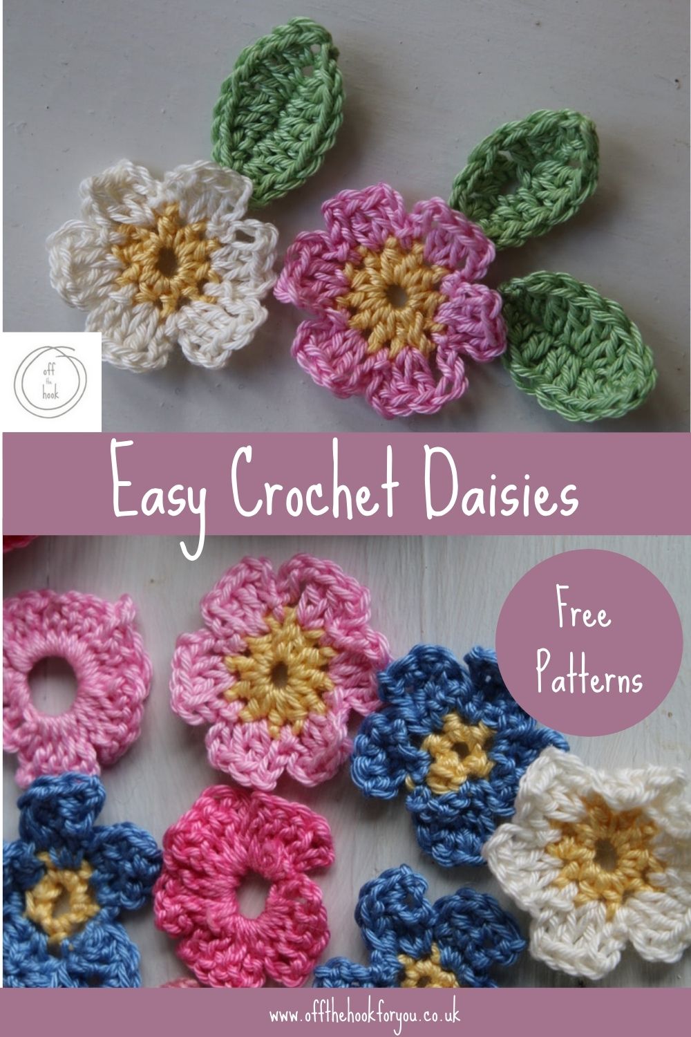 Easy crochet daisy pattern