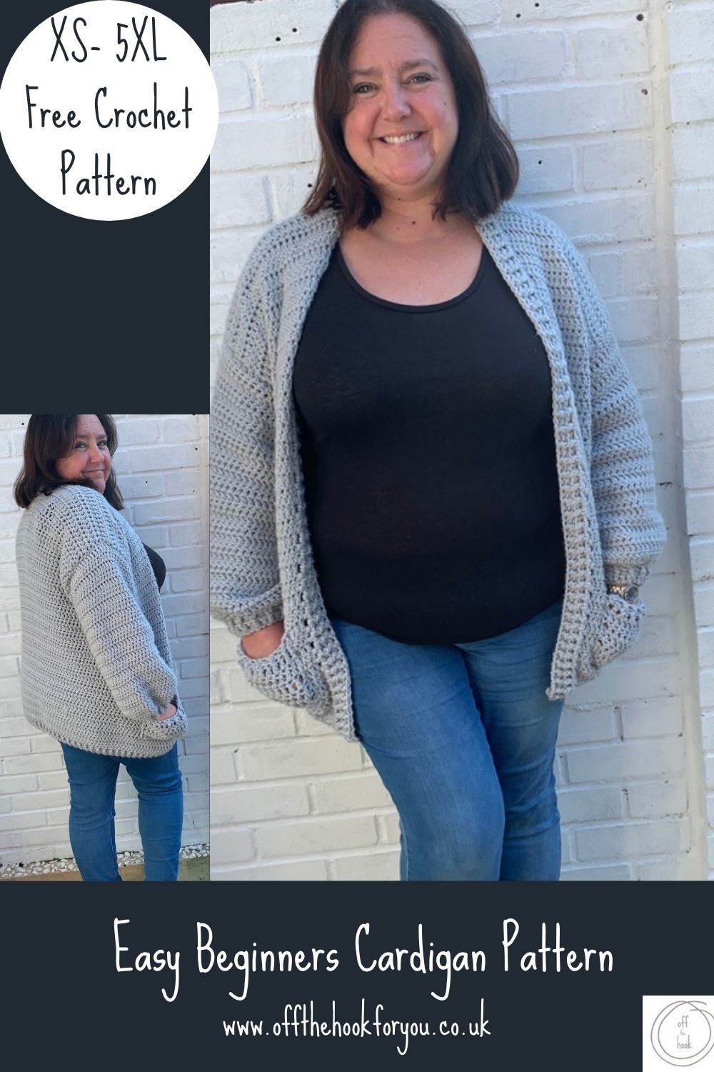 easy beginners crochet cardigan free pattern