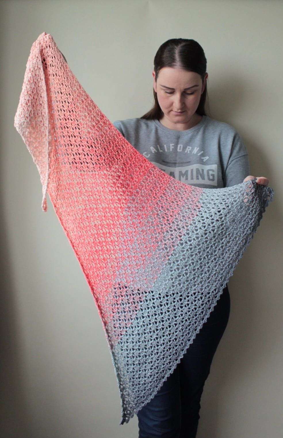 gradient cake shawl