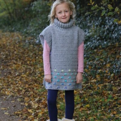 easy kids crochet poncho pattern free