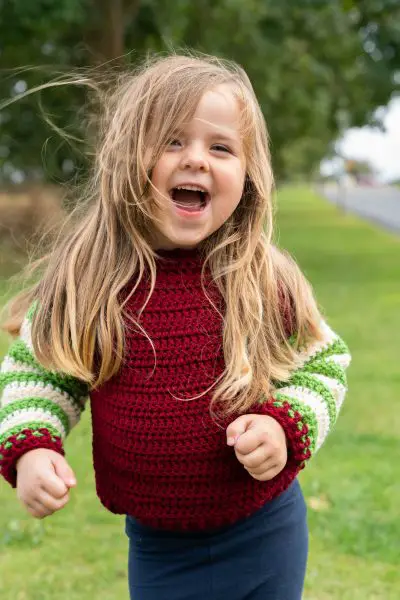 Kids croceht sweater pattern - easy make