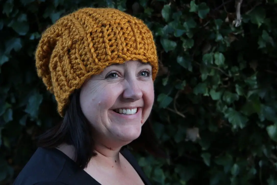 Crochet slouchy beanie hat