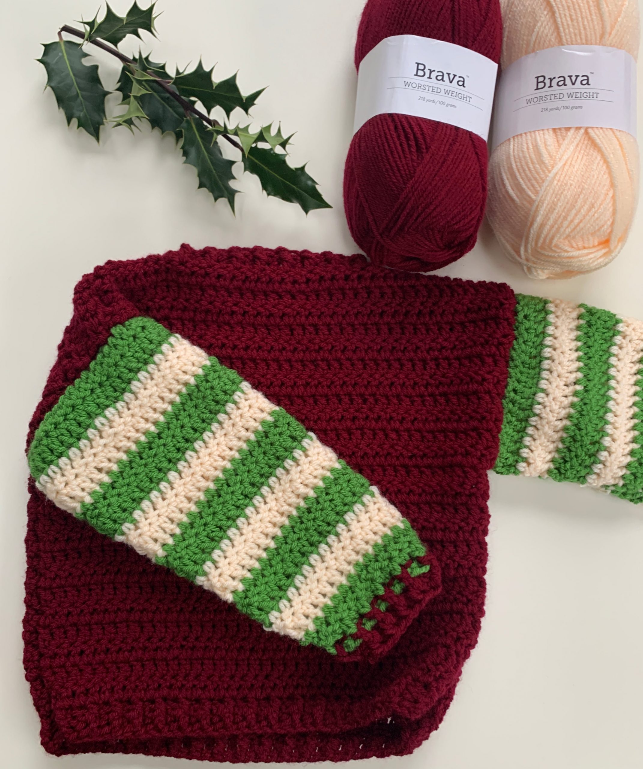 easy Crochet Christmas kids sweater pattern free
