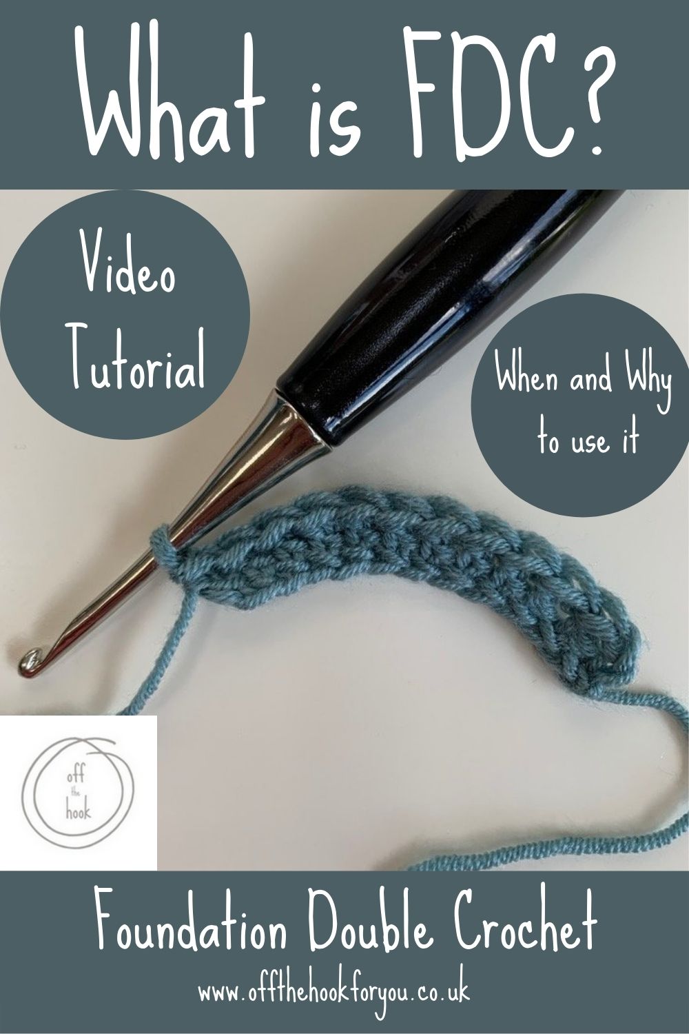 What is FDC?  Foundation Double Crochet