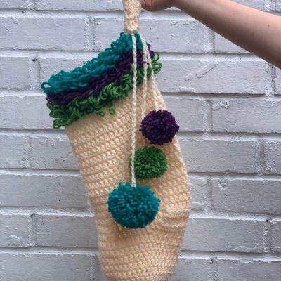 Boho Crochet Christmas Stocking