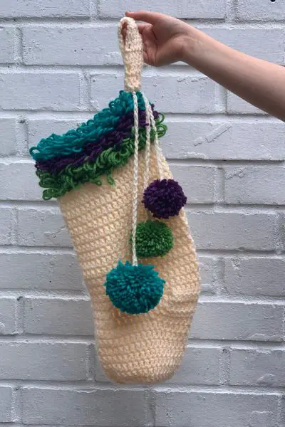 Boho Crochet Christmas Stocking