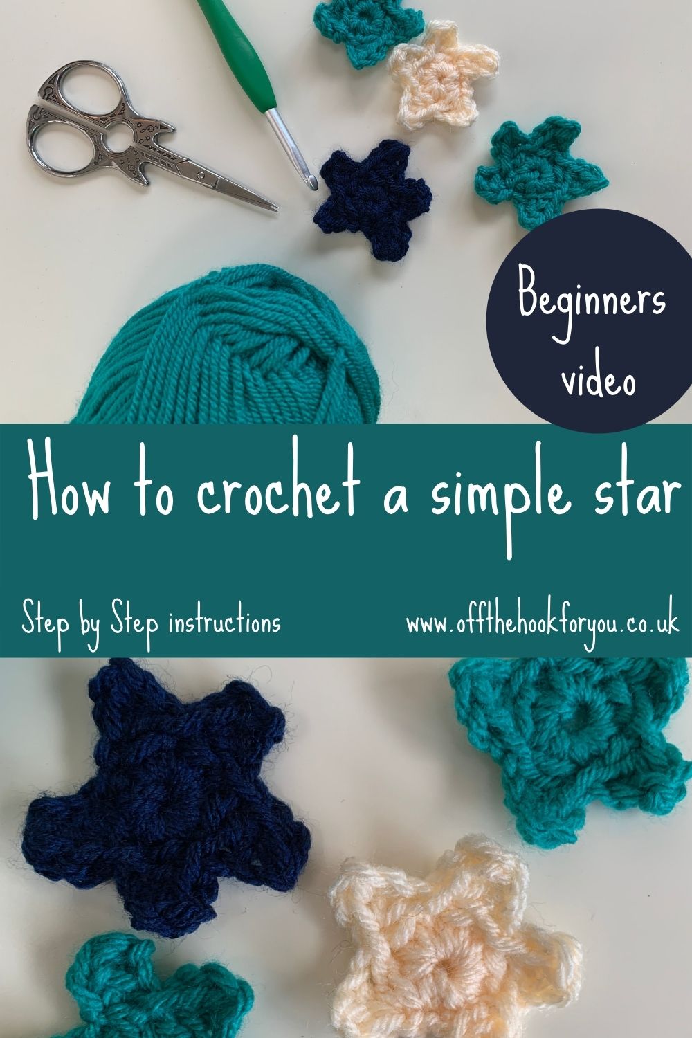 How to crochet a star