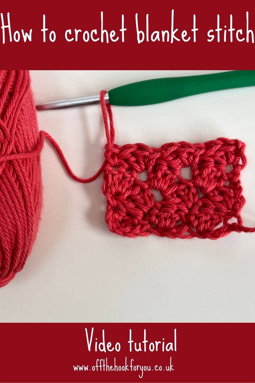 How to crochet blanket stitch